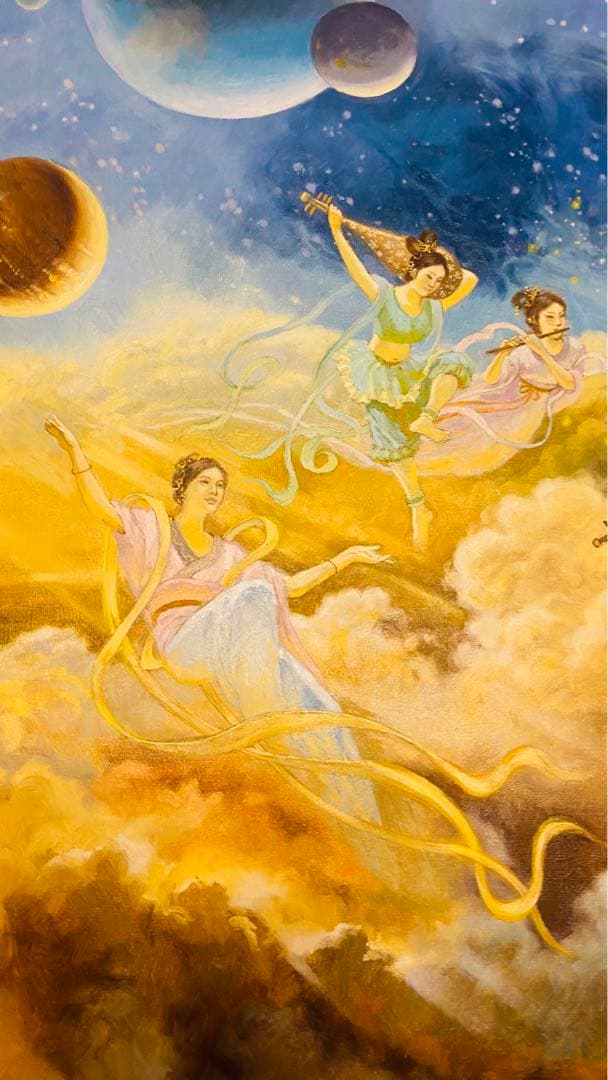 【値下げ】「極楽」　絵画　米海翔作　2017年