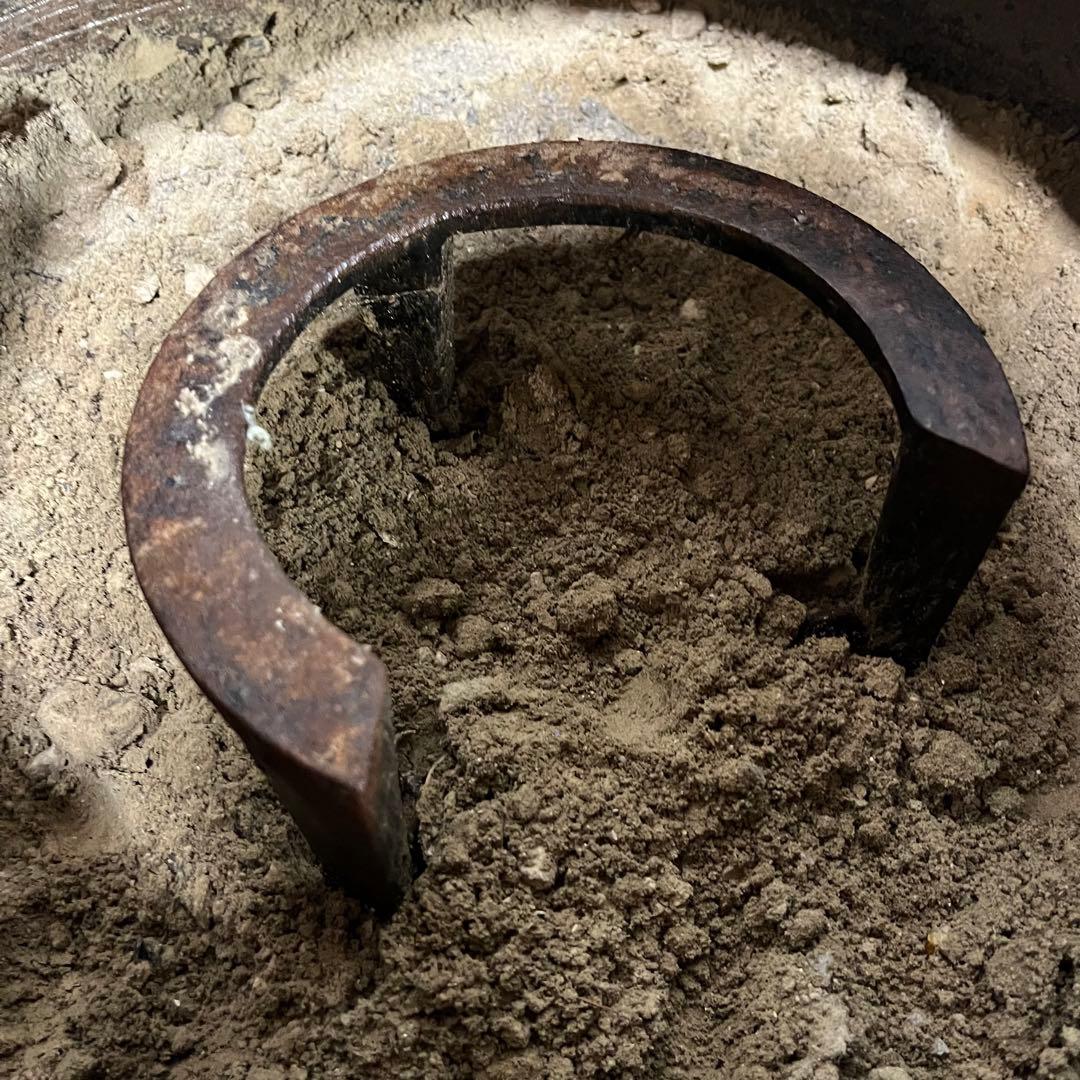 格安　大サイズ　和　火鉢　五徳　灰　セット