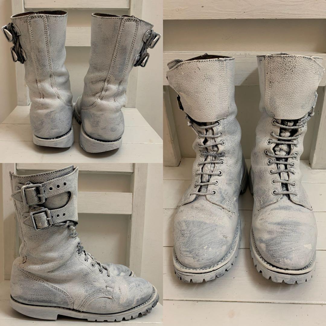 Marbot VINTAGE フランス軍 ペンキペイント ミリタリーブーツ 44