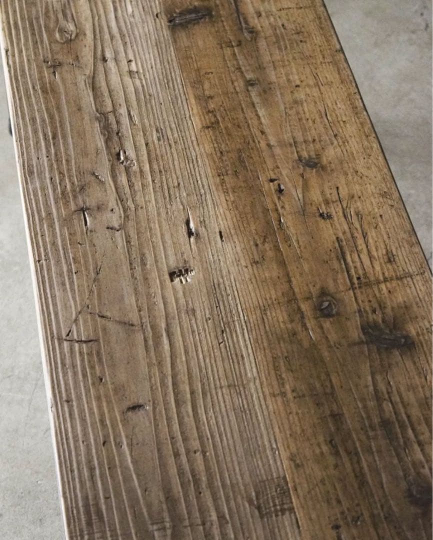 木製ベンチ アイアン脚