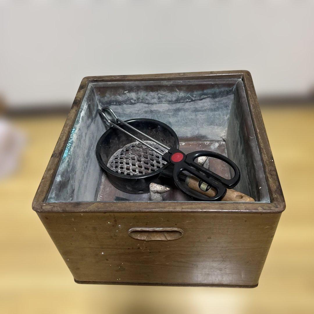 銅製火鉢と付属品セット