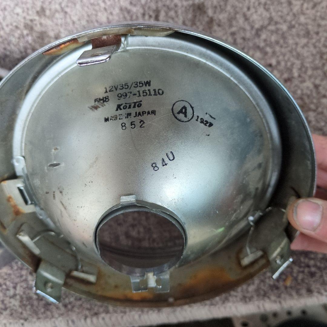 gt380純正ヘッドライト　SUZUKI　厚リム　KOITO
