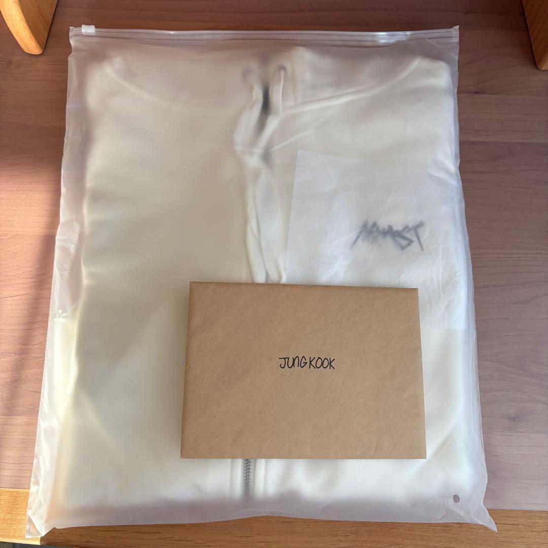 【未使用】BTS ジョングク　アーティストメイド　フーディー　L 白