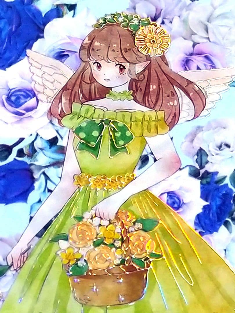 J322＃安娜舞曲(镭射銀)一木一横切り売り海外人物マステ女の子