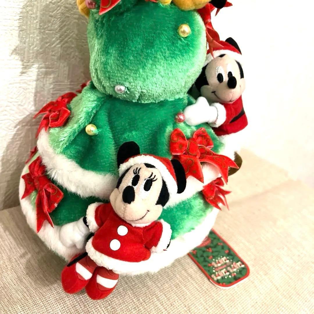 レア‼️希少タグ付きミッキープルートミニー クリスマスツリーぬいぐるみ2008年製