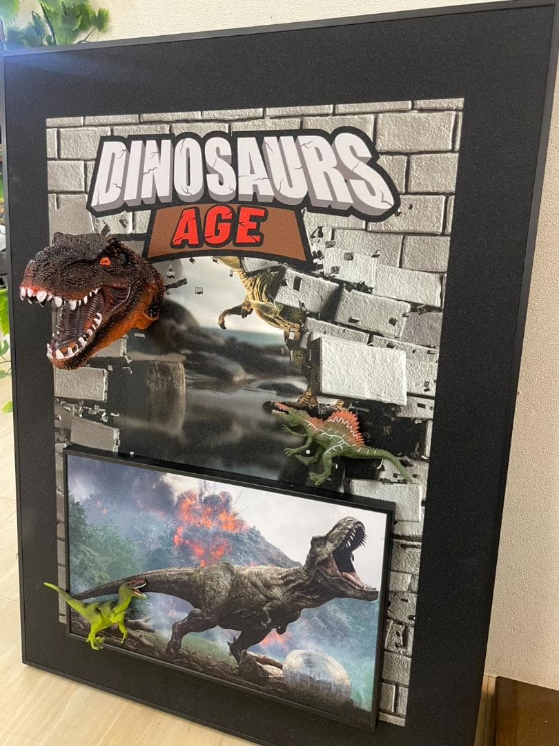 3D絵　ジュラシックパーク　恐竜　絵画　アート　パネル　立体絵　絵　ダイナソー