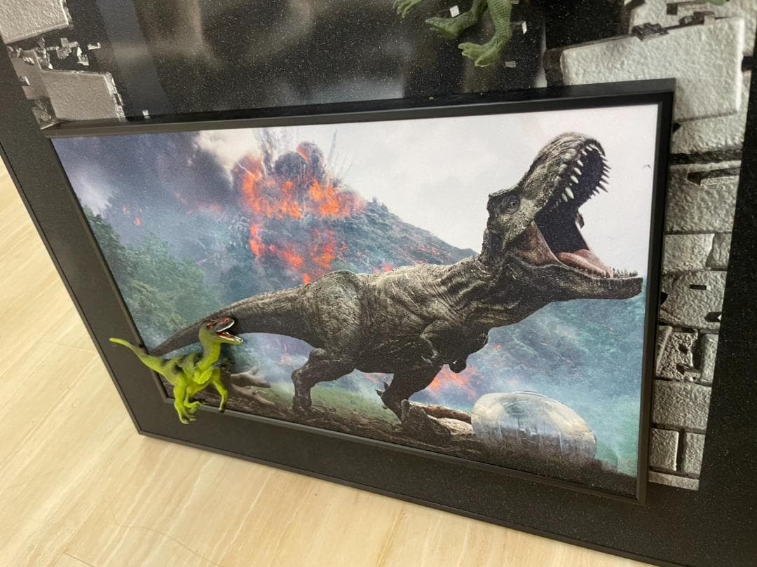 3D絵　ジュラシックパーク　恐竜　絵画　アート　パネル　立体絵　絵　ダイナソー