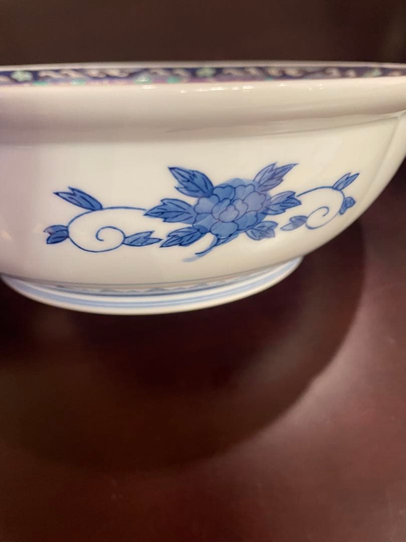 未使用品　有田焼　古伊万里　富貴長春　金彩 花鳥唐獅子 鳳凰　大皿 深皿　唐草