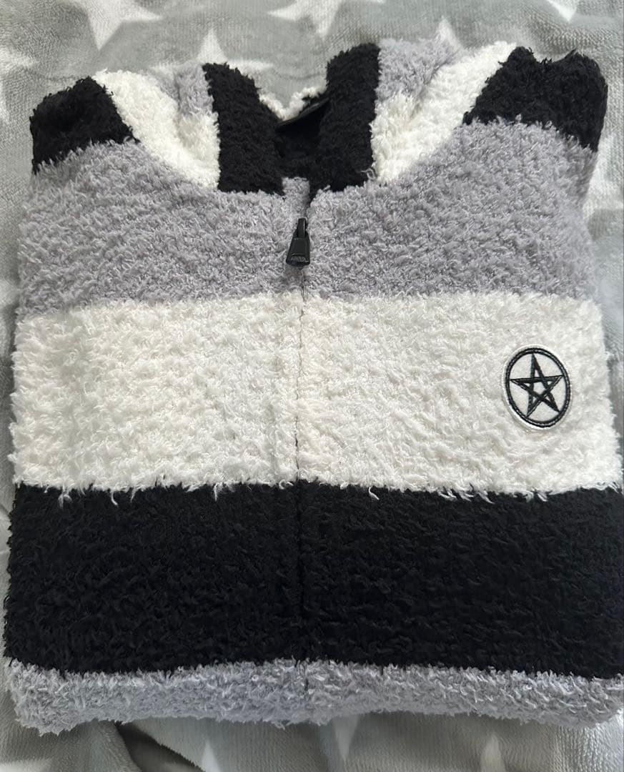 BUCK-TICK もこもこボーダーパーカー　Lサイズ　ナイショ缶　星野英彦