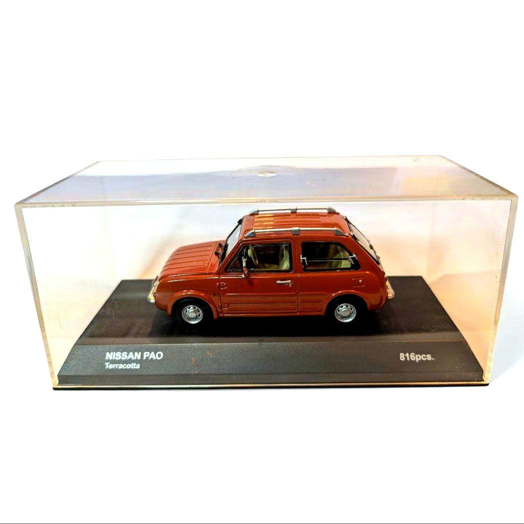 NISSAN PAO ミニカー テラコッタオレンジ　京商　 1/43　パイクカー