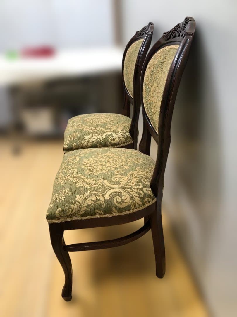 クラシックスタイル 木製チェア 2脚セット