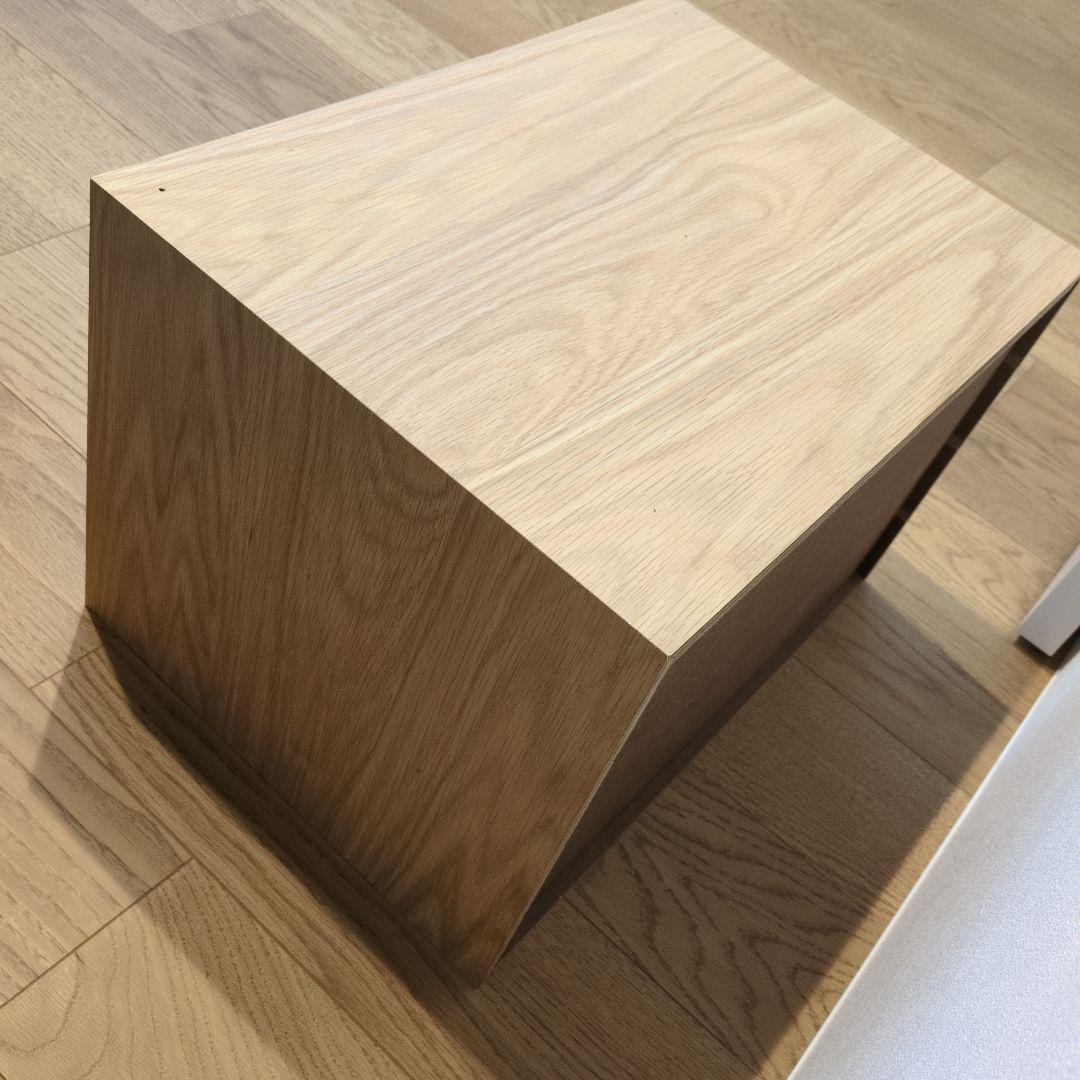 無印良品　木製収納ケース　引出式　4段　ワイド