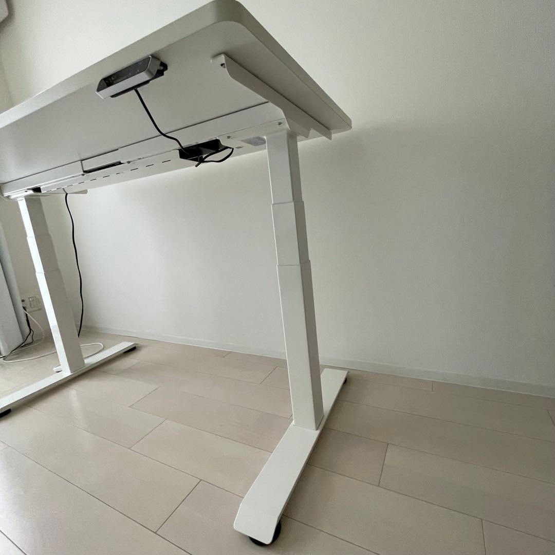 FlexiSpot E7 電動式昇降式デスク 140cm 天板付き ホワイト