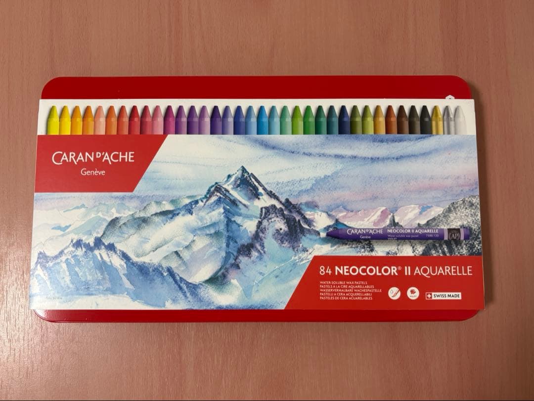 CARAN d’ACHE カランダッシュ 84色 ネオカラーⅡ パステル水溶性