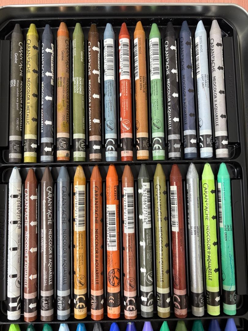 CARAN d’ACHE カランダッシュ 84色 ネオカラーⅡ パステル水溶性