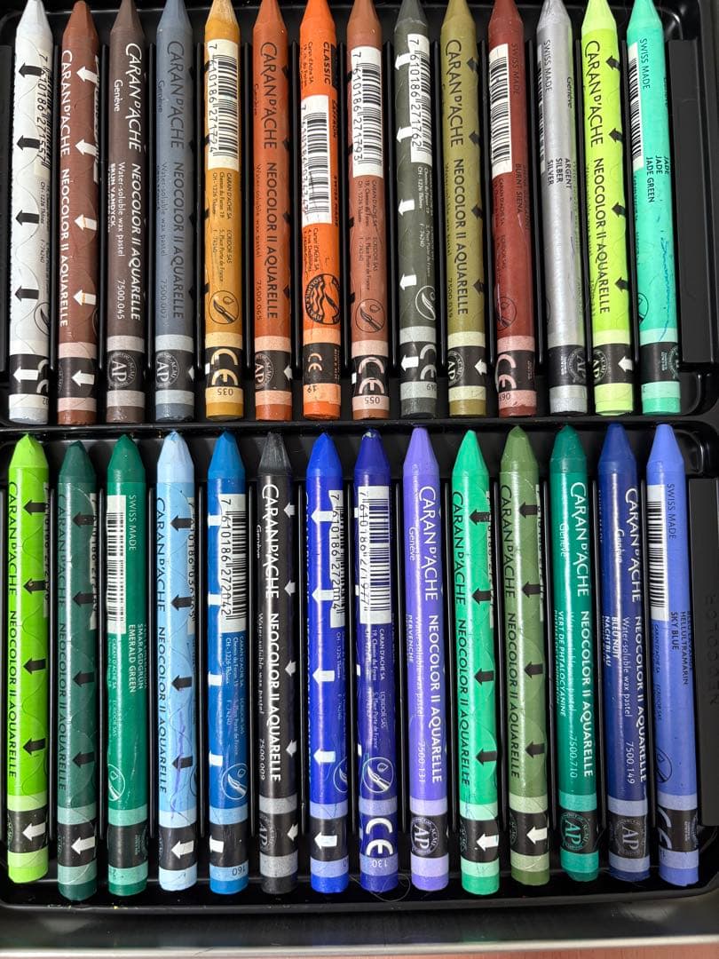 CARAN d’ACHE カランダッシュ 84色 ネオカラーⅡ パステル水溶性