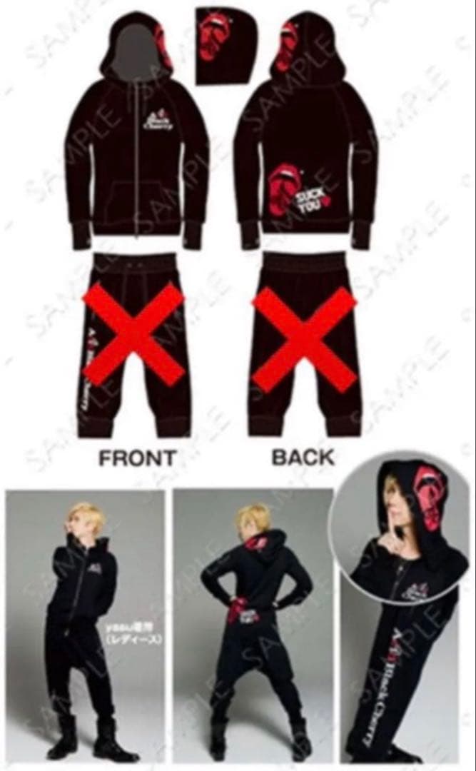 【未着用】Acid Black Cherry パーカー　Mサイズyasu