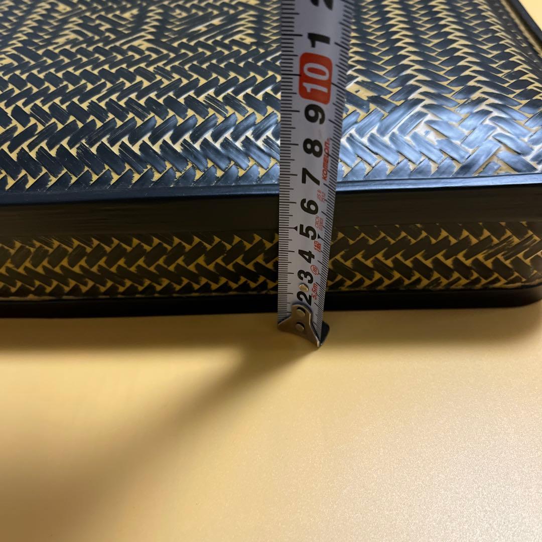 未使用長期保管品 井上らんたい漆器 籃胎漆器 真竹 久留米特産漆器 希少品