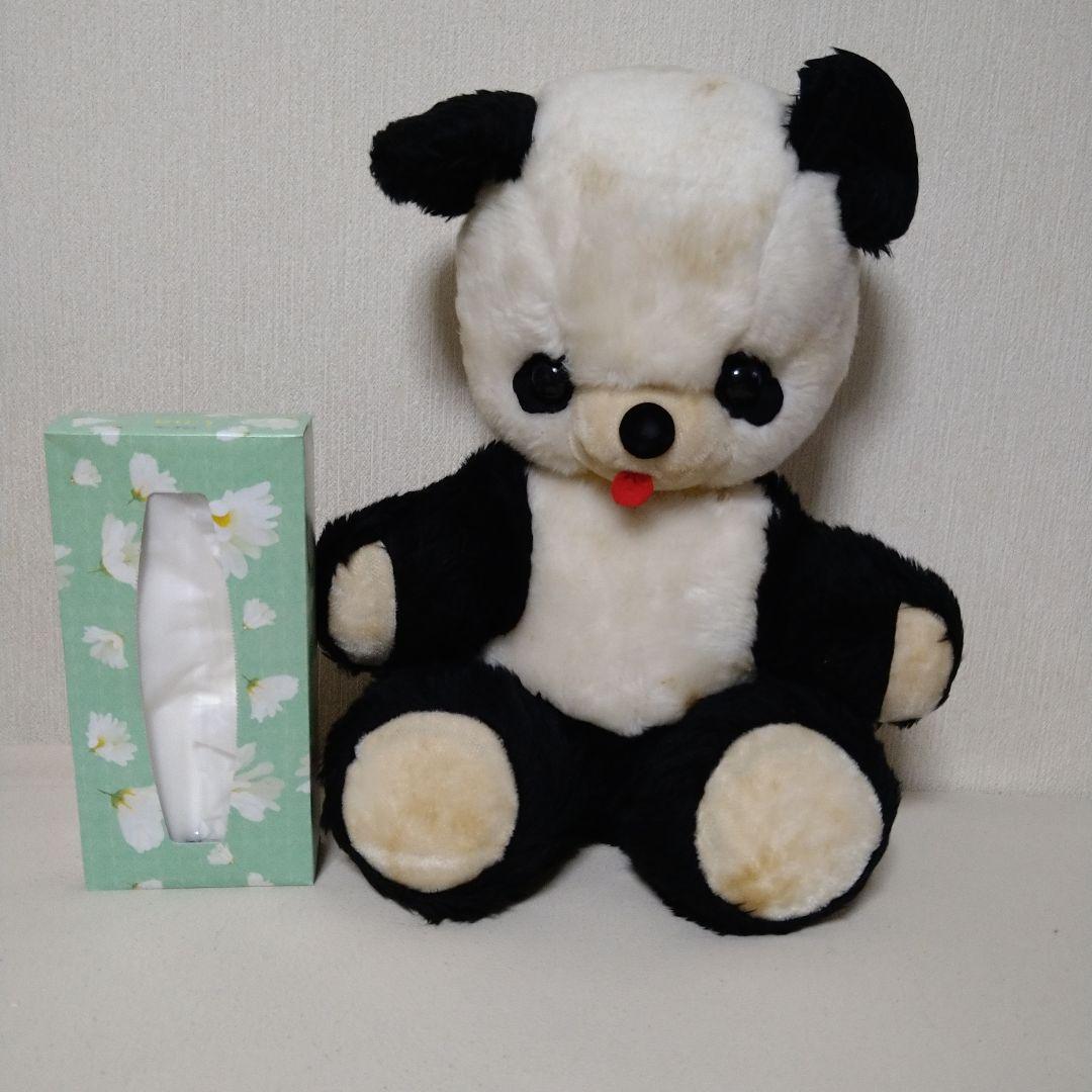 ▲昭和レトロ 大きなパンダのぬいぐるみ　ビンテージ