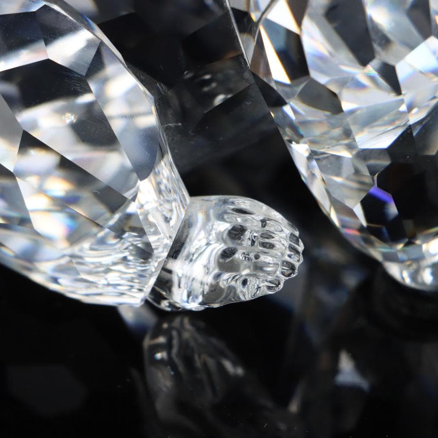 Y2435-10 スワロフスキー クリスタル グリズリー 熊 オブジェ