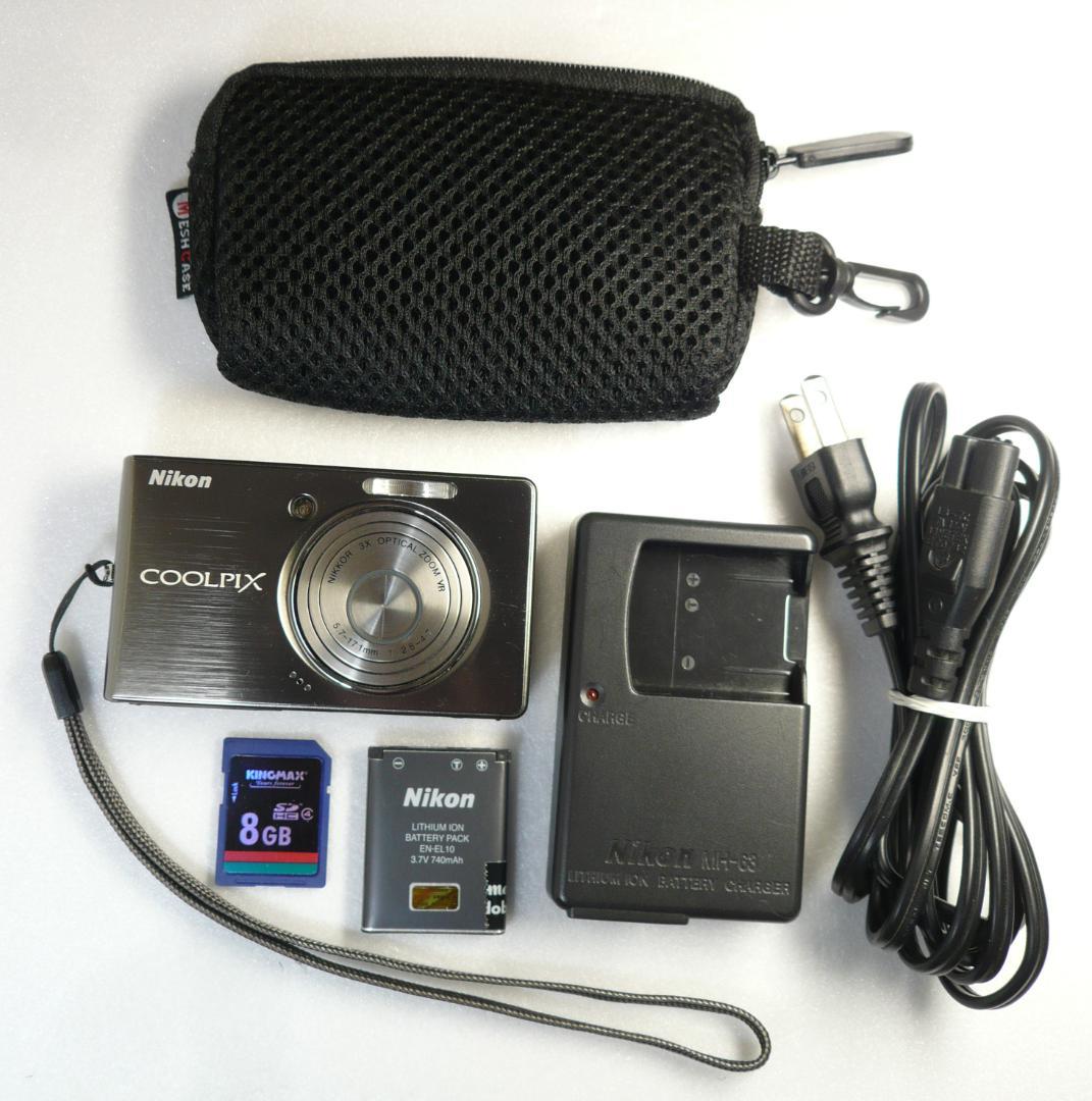 Nikon★COOLPIX S510⭐️極美品⭕️安心の実働品❤️ガンメタの輝き