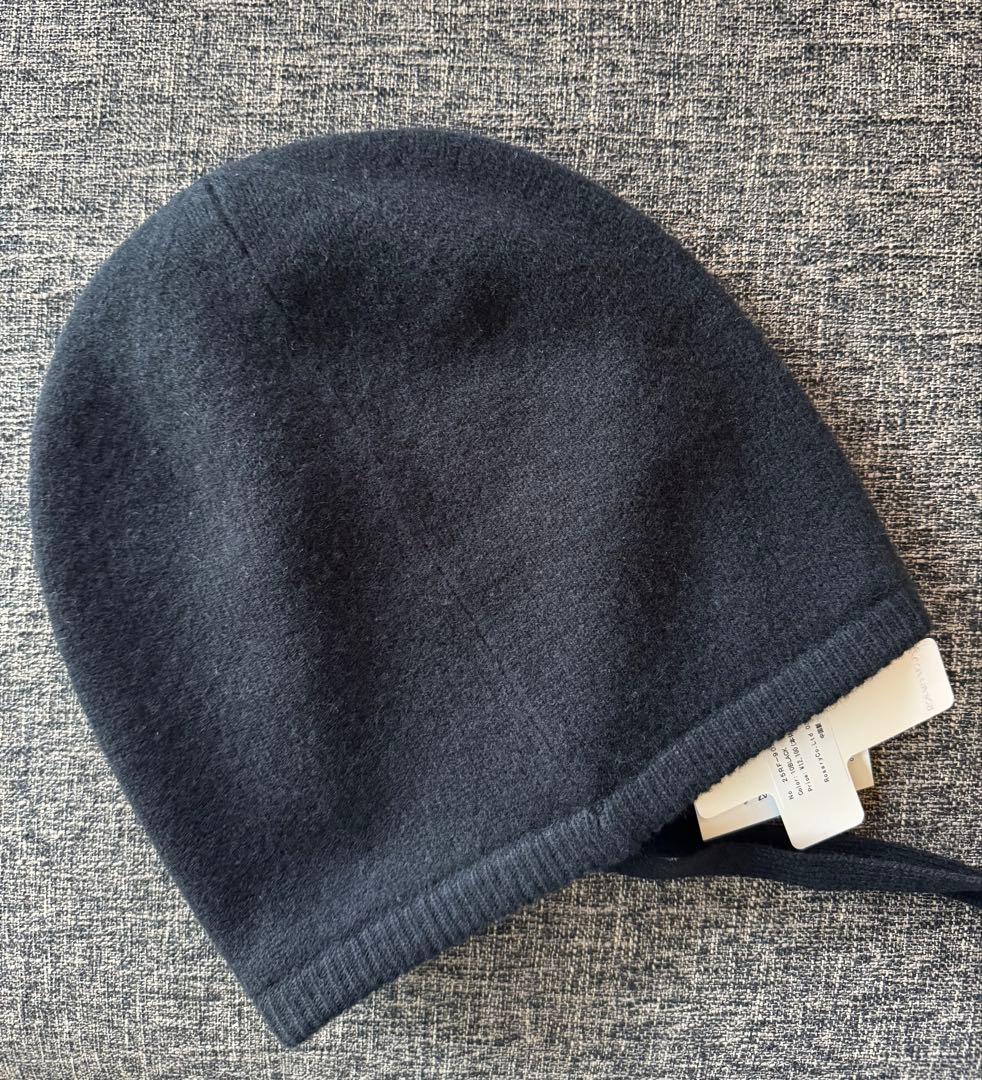 Rosary moon ウール100% ニット帽　ブラック