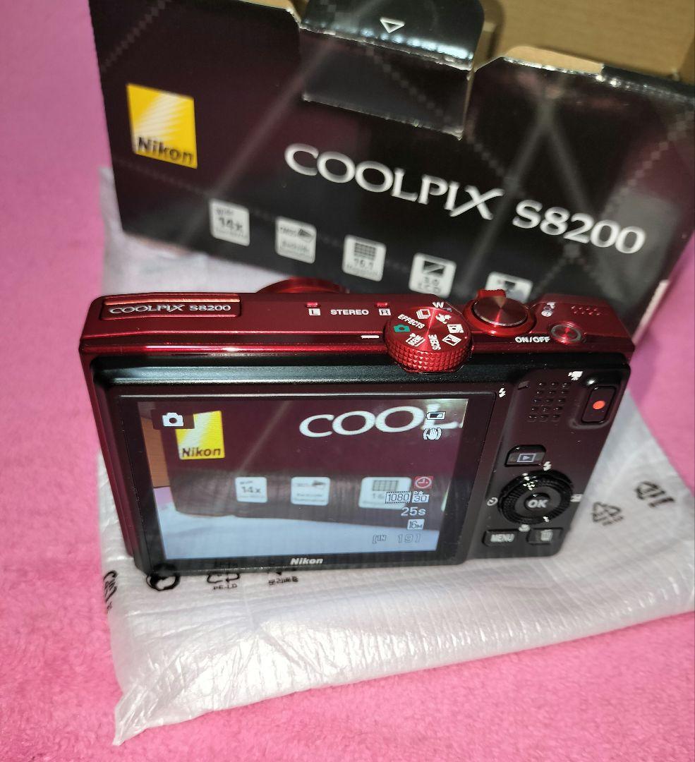 Nikon COOLPIX S8200 ブリリアンレッド　赤　デジタルカメラ
