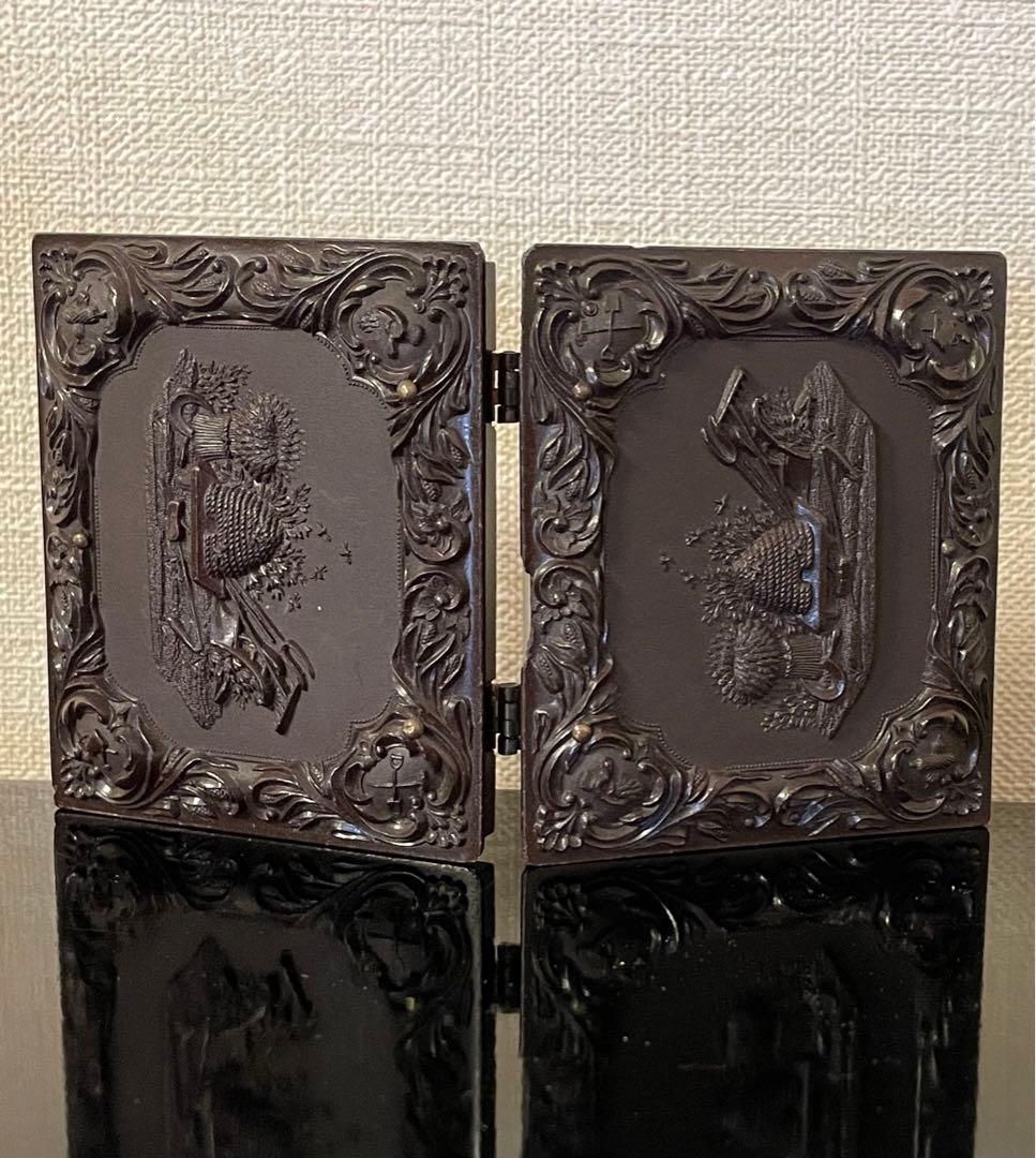 ダゲレオタイプ　アンティークフォト　ユニオンケース付き　女の子