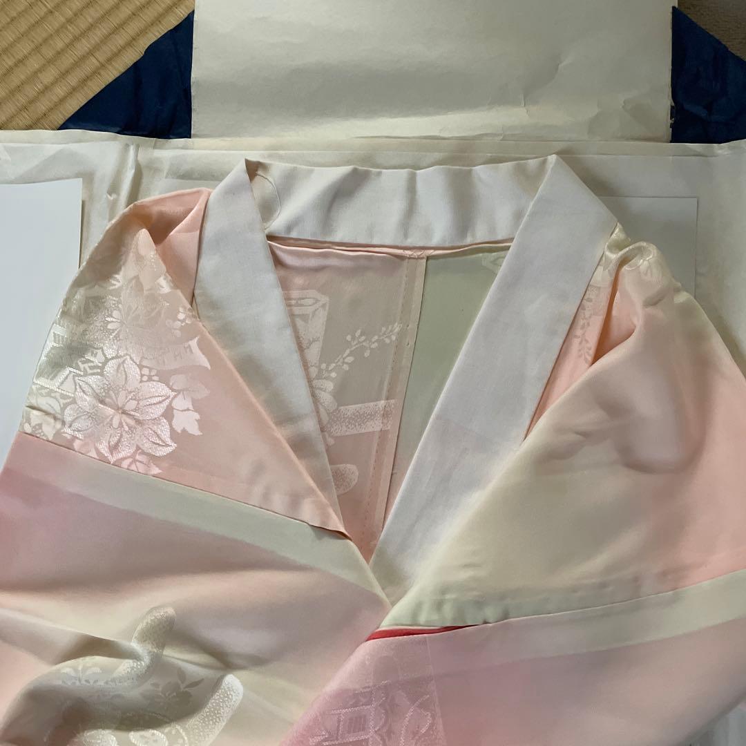 送料値下げ期間↓振袖 赤 花柄 長襦袢　帯付き