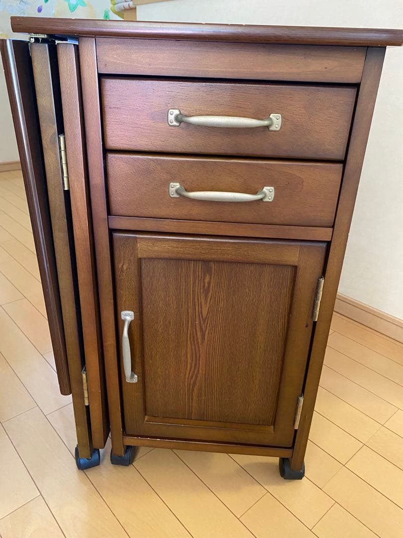 【tekkamaki816】木製ミシン台　折りたたみ式