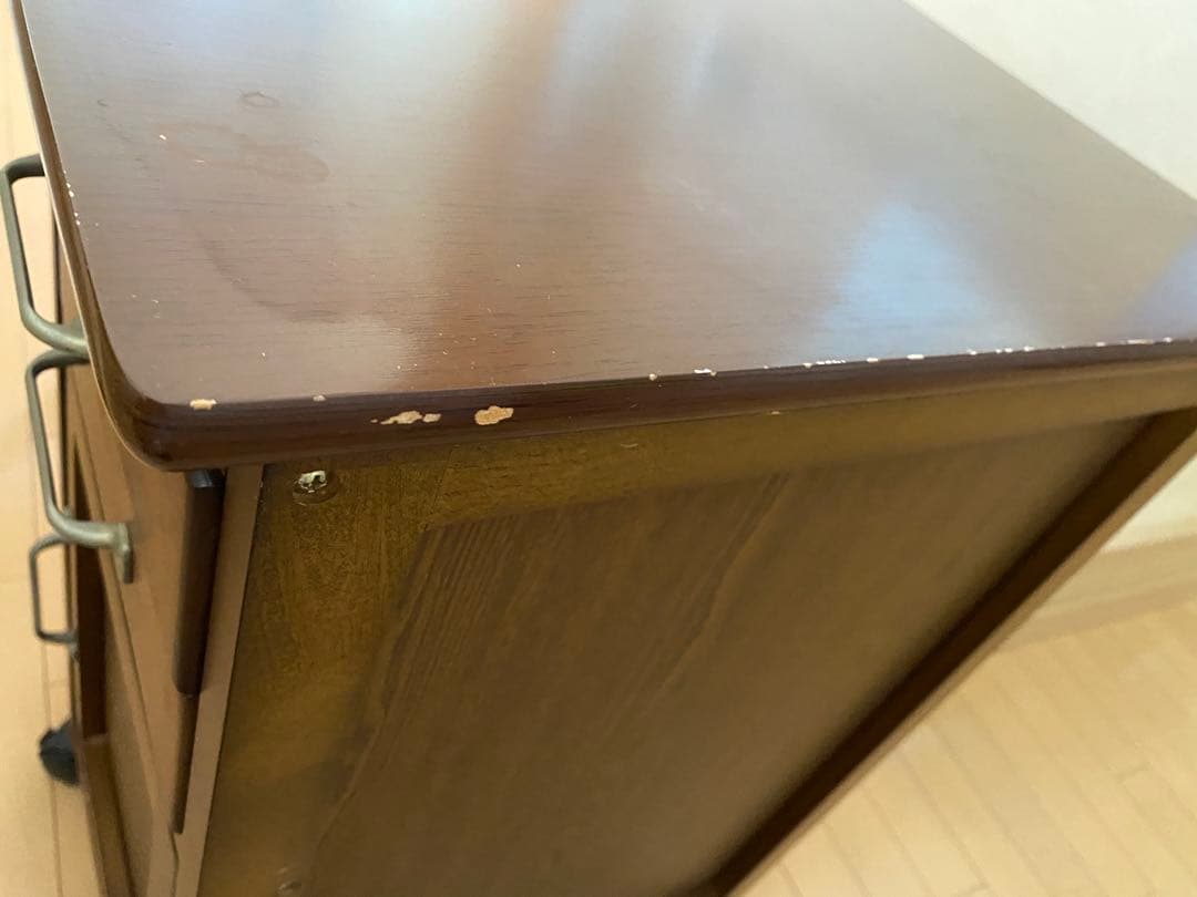 【tekkamaki816】木製ミシン台　折りたたみ式