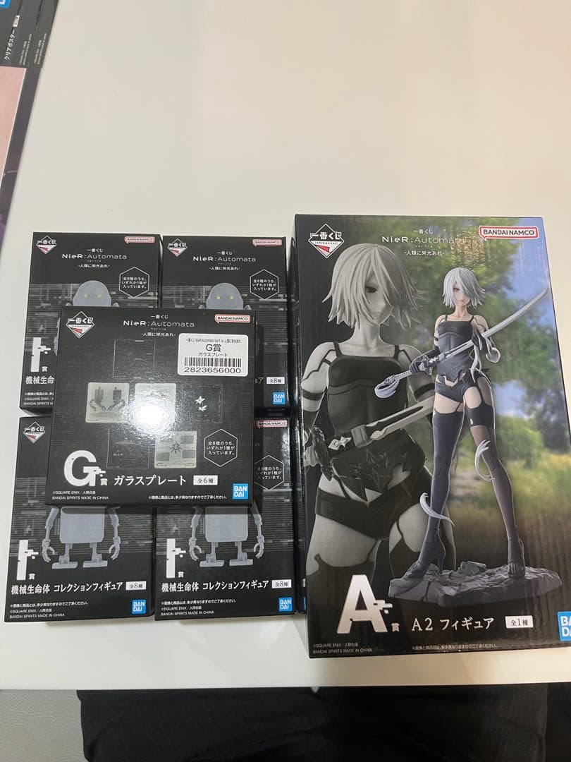 一番くじニーアオートマタA賞A2 I賞4点　G1点