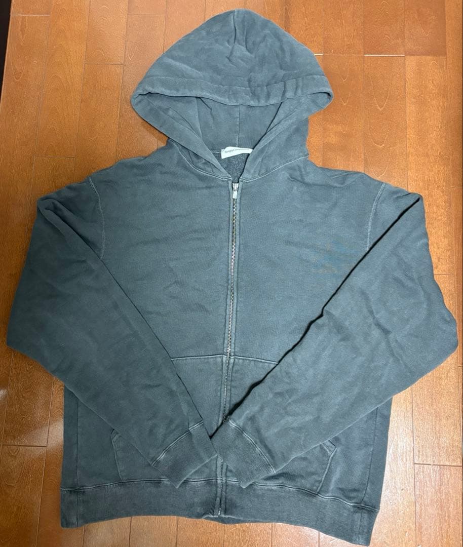 CORE LOOPWHEEL ZIP HOODIE BLACK サイズ2