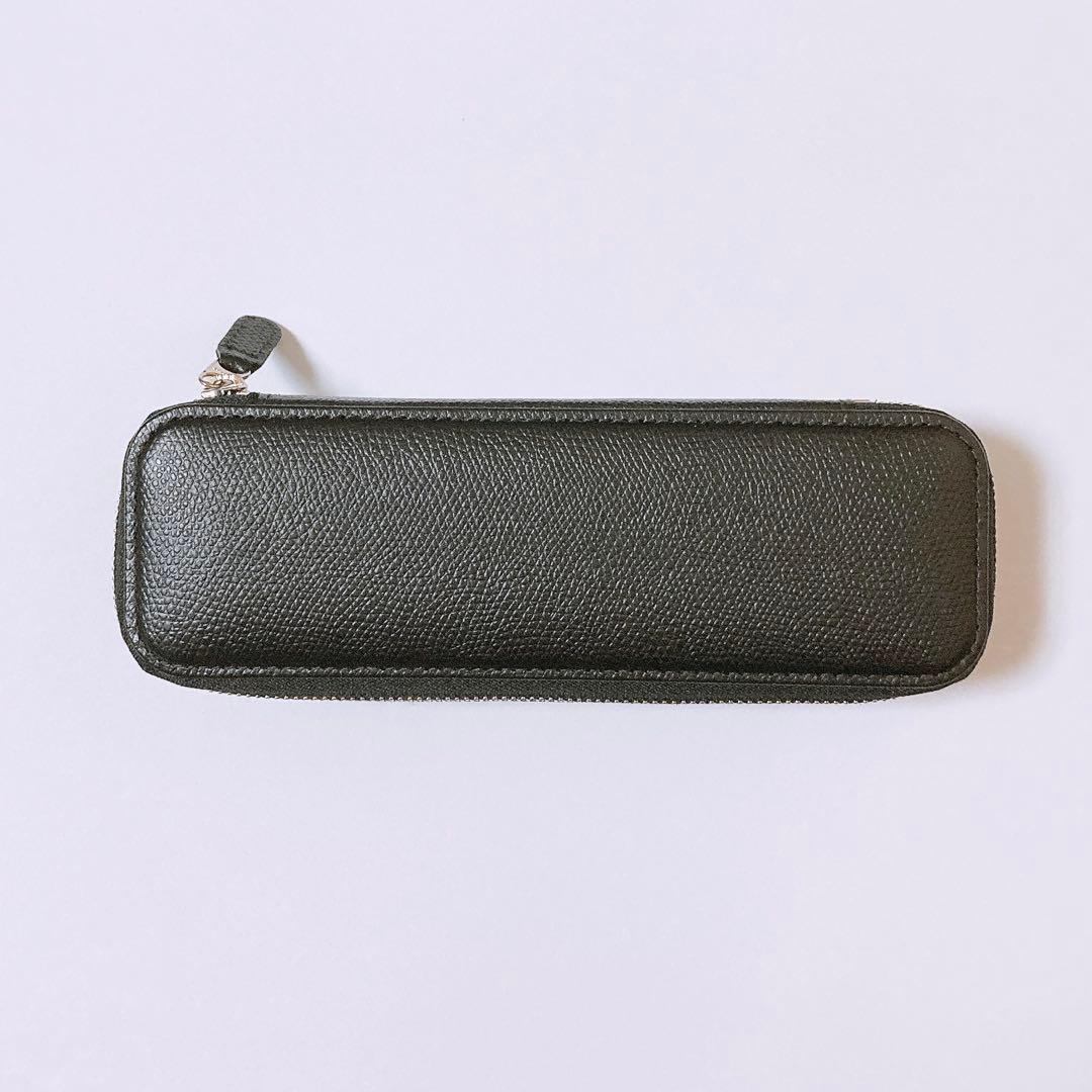 銀座伊東屋　カラーチャート　ペンケース　Polar Night　黒　筆箱　本革