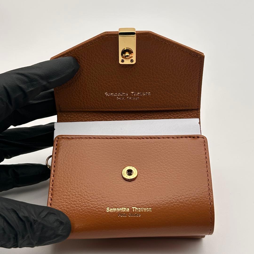 ✨極美品✨ サマンサタバサ 三つ折り財布 センターバックル 折り財布 未使用級