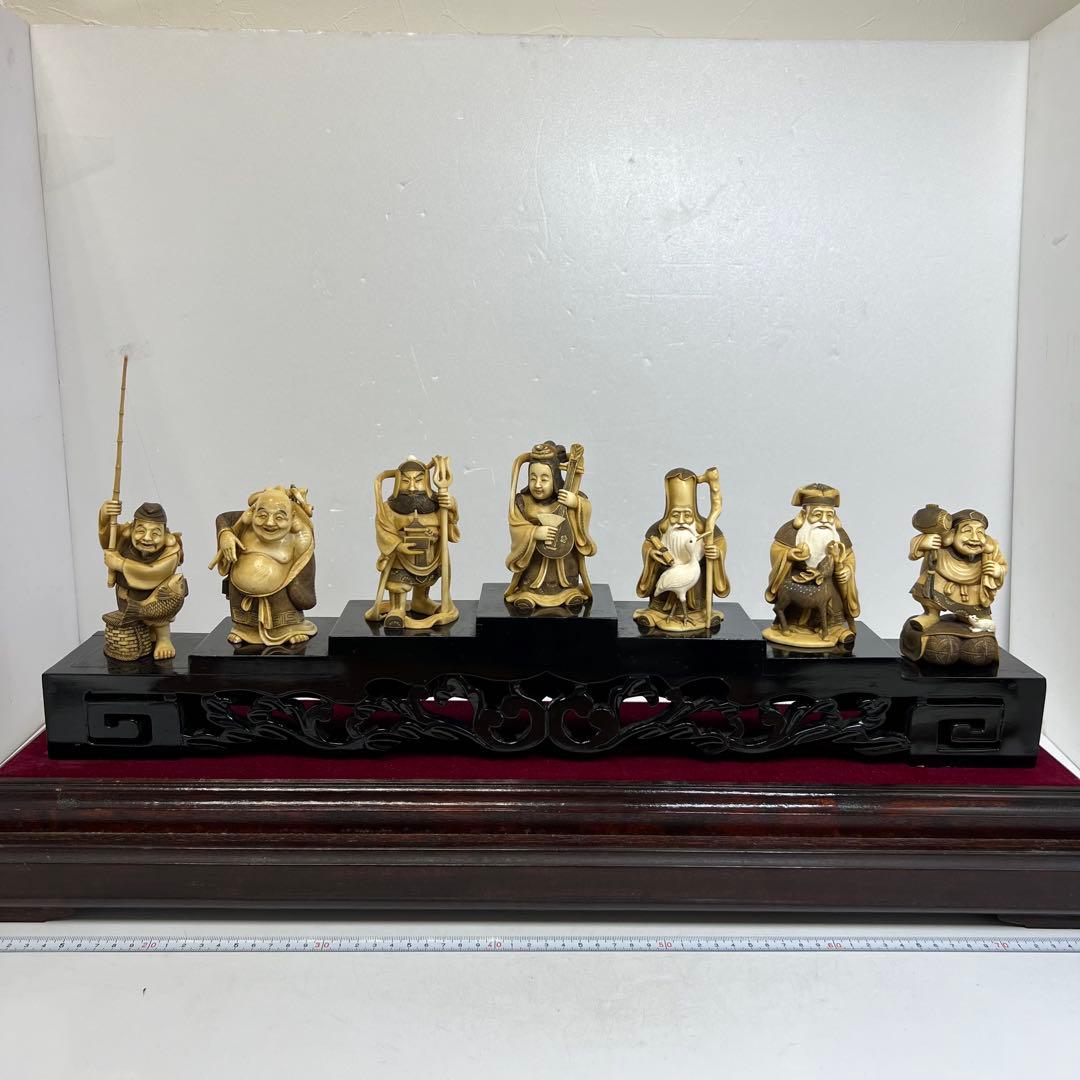 くもりちゃん専用極上和彫峰山七福神 ケース付 1485g 東キ7-1213☆2F