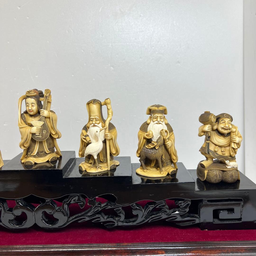 くもりちゃん専用極上和彫峰山七福神 ケース付 1485g 東キ7-1213☆2F