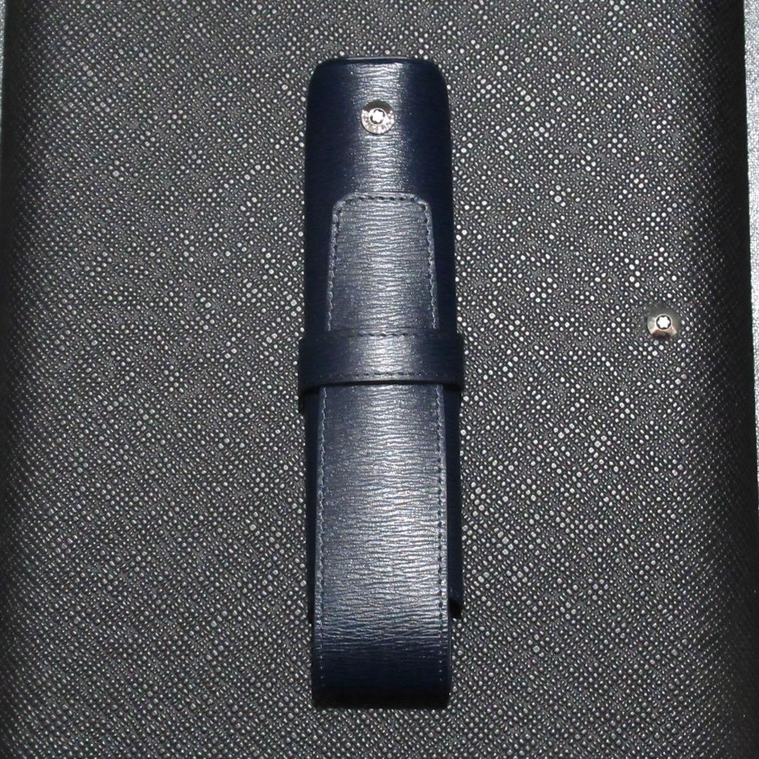 モンブラン ペンケース ペンポーチ 4810 ウエストサイド ブルー 1本用