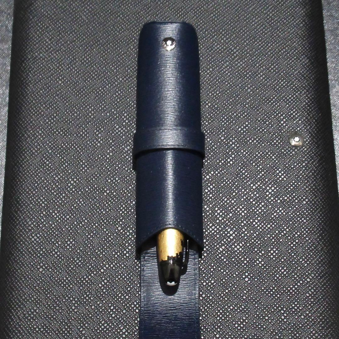 モンブラン ペンケース ペンポーチ 4810 ウエストサイド ブルー 1本用