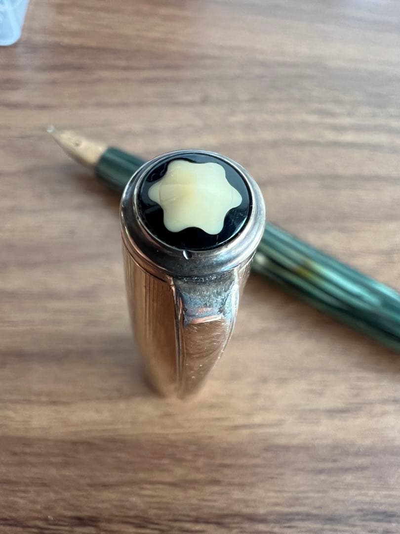 MONTBLANC モンブラン 万年筆 642 N グリーンストライプ 14金