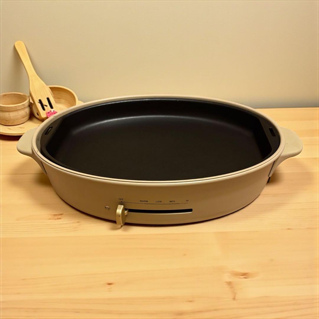 R*様 BRUNO オーバルホットプレート　グレージュ　底値です！