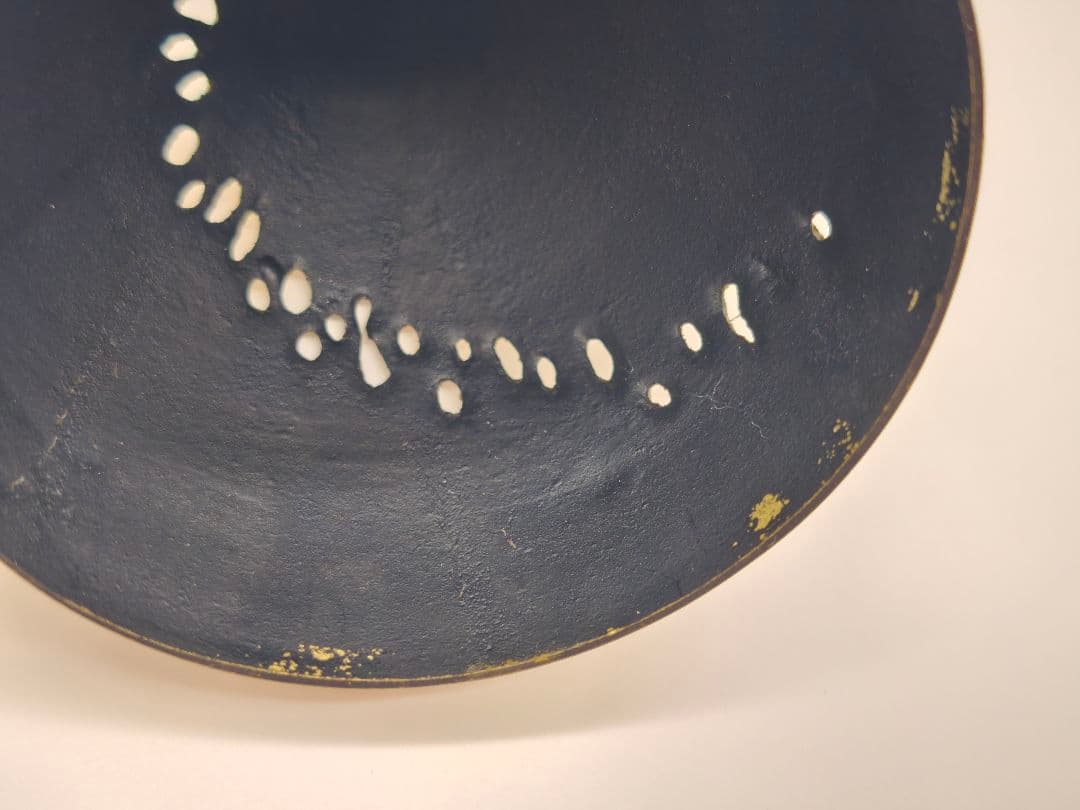 高岡銅器 透かし模様 香炉 真鍮製 金色仕上げ 工芸品 仏具 ヴィンテージ