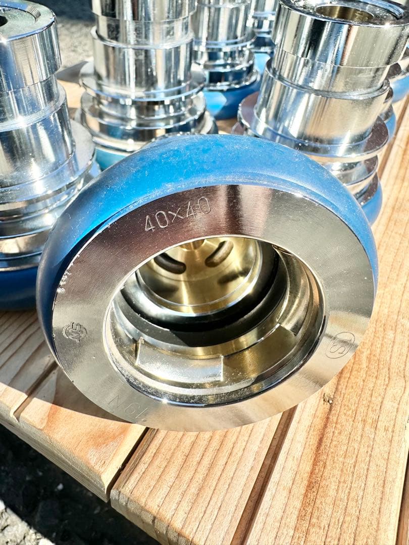 【岩崎製作所】アルミ製 媒介金具 町野女(40A)×町野男(40A) 10個