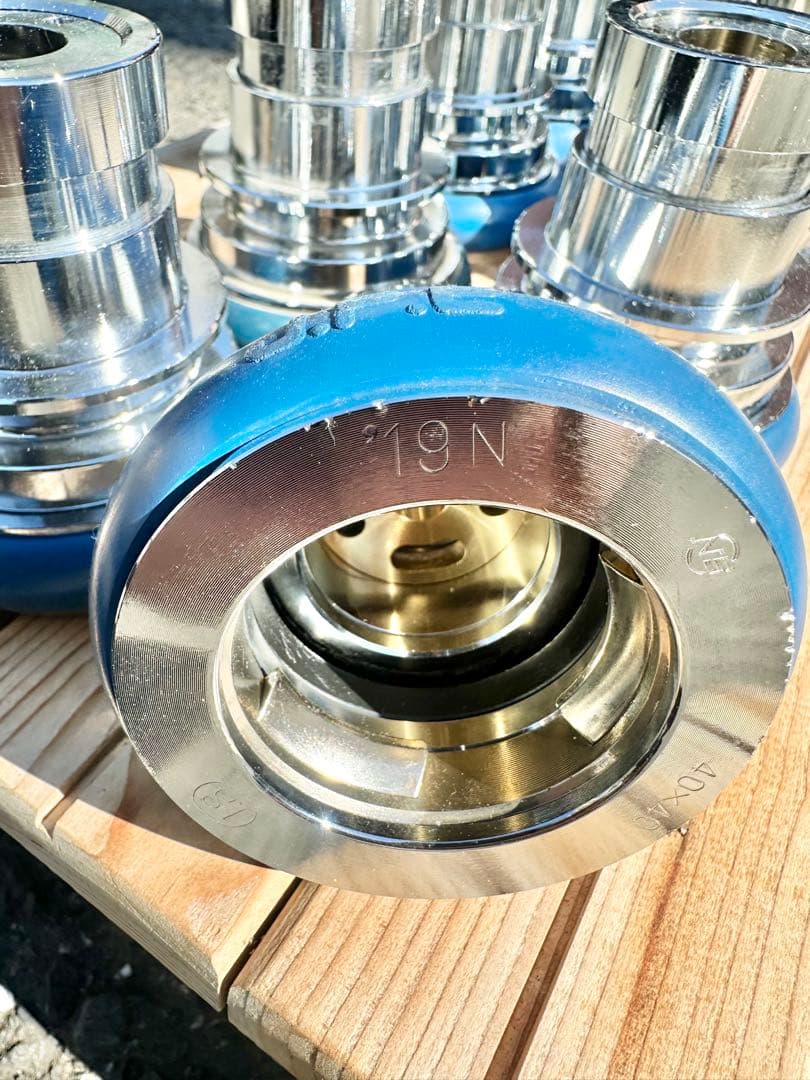 【岩崎製作所】アルミ製 媒介金具 町野女(40A)×町野男(40A) 10個