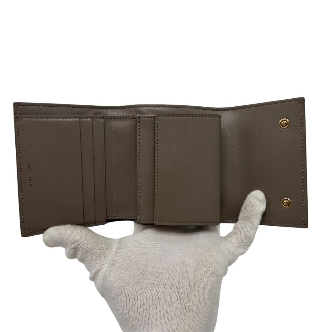 極美品 セリーヌ スモール トリフォールド ウォレット 三つ折り財布 レディース