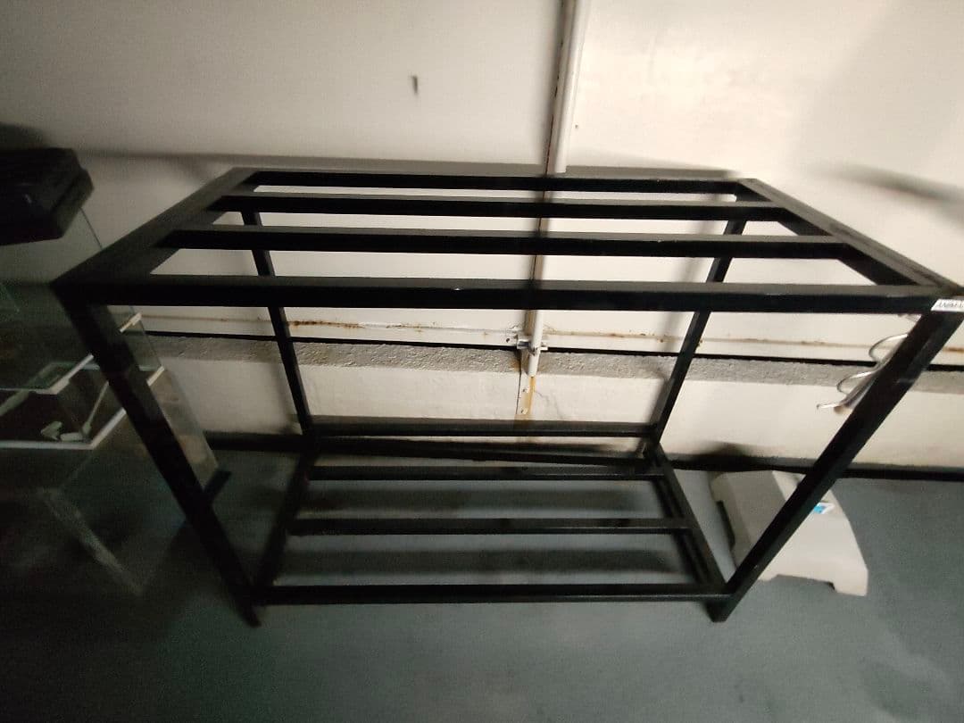 ANIMAC鉄製水槽台120cm　2段水槽台　アクリル水槽ろ過装置アクアリウム