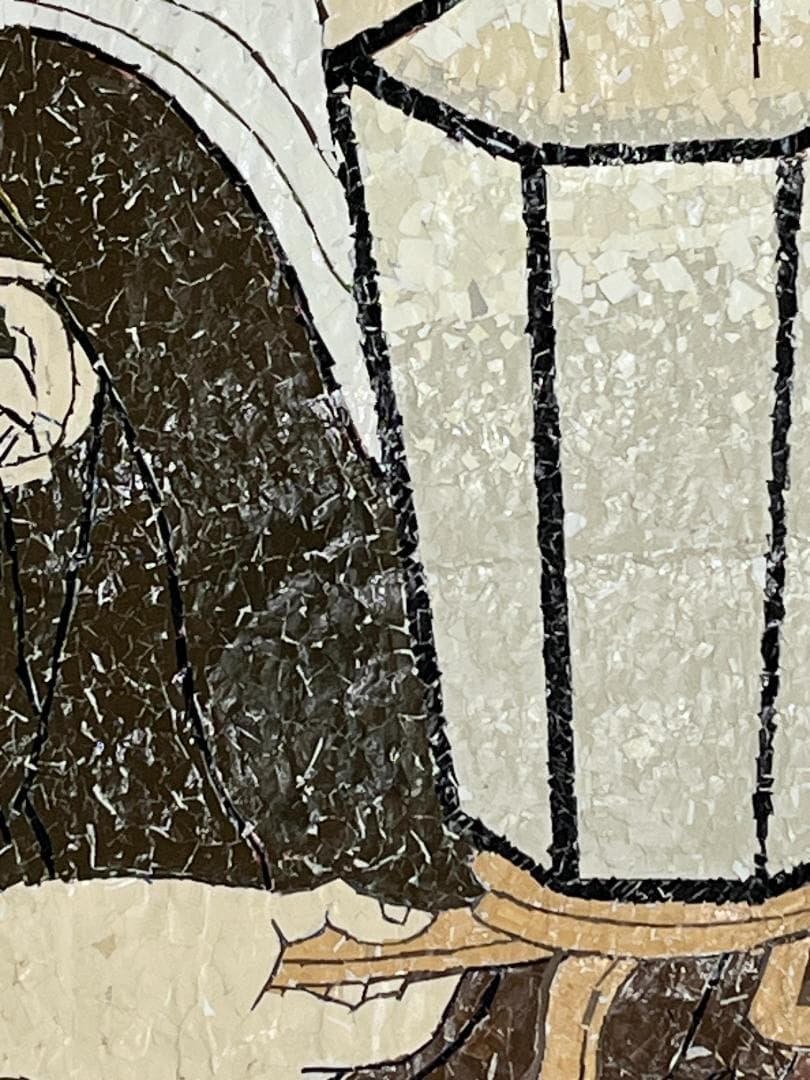 【浮世絵貼り絵アート】東洲斎写楽オマージュ／三代坂東彦三郎の鷺坂左内／和モダン