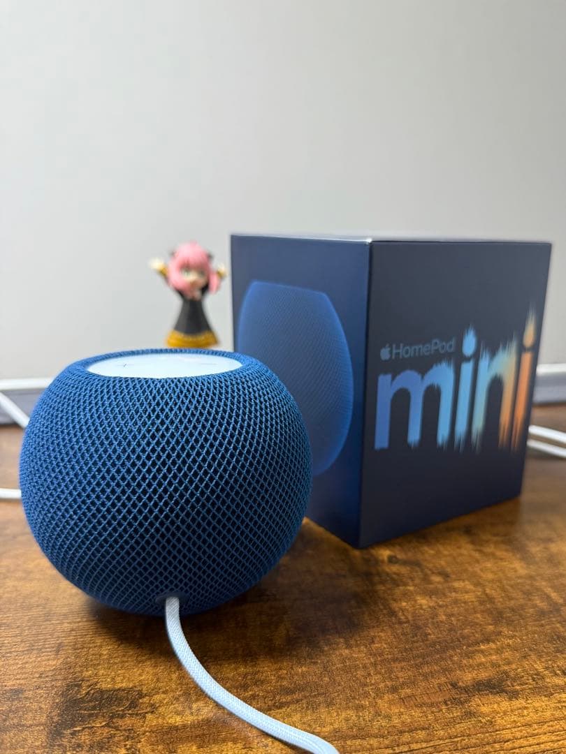 美品 Apple Pod mini ブルー 電源アダプタ欠品