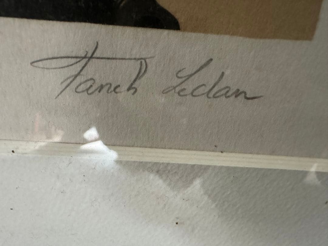 Franch Lelan 室内風景 リトグラフ 大判