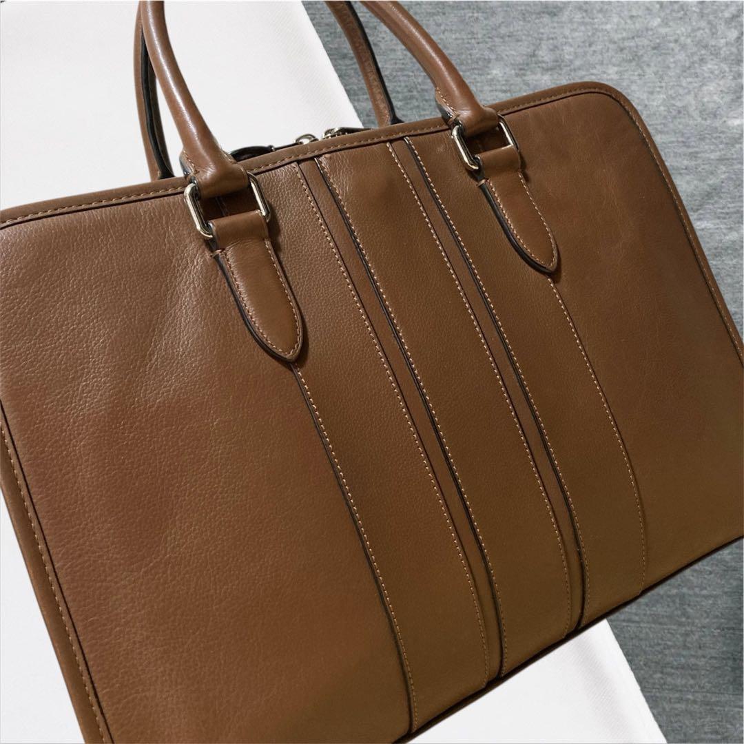 美品 COACH コーチ レザー メンズ ビジネスバッグ ブリーフケース